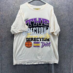 Y2K Diet Starts Monday Shirt Men 2XL Cream Purple 1996 DSM INTNL Graphic Street